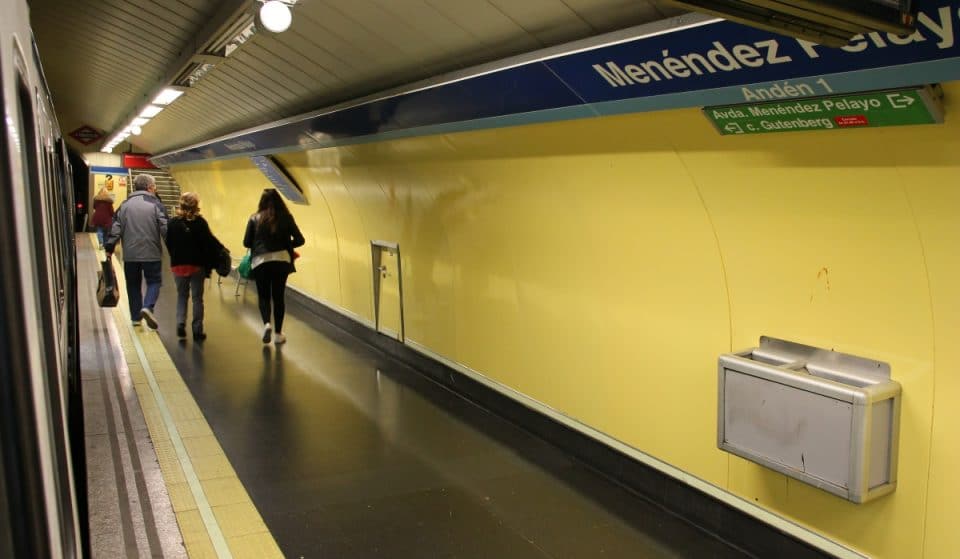 La estación de Menéndez Pelayo estará un año en obras