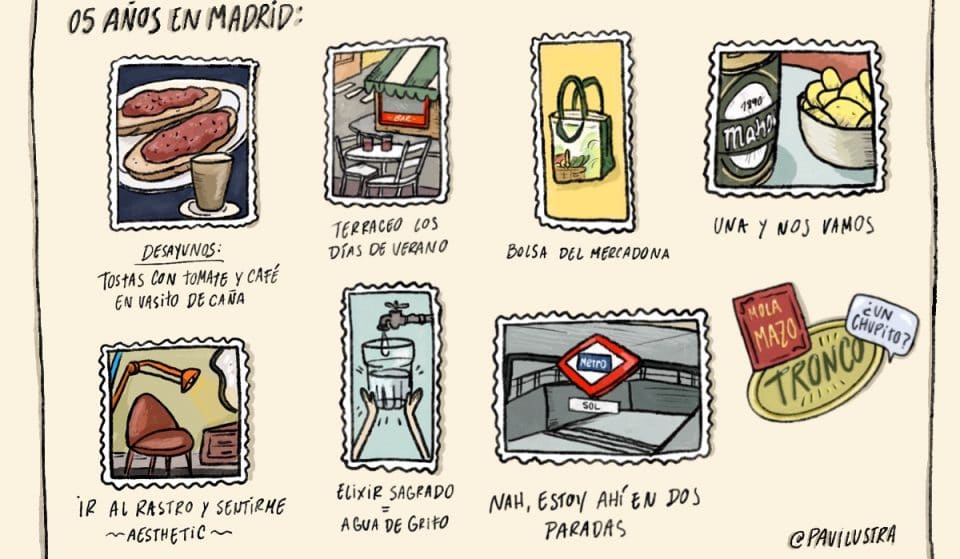 Si Madrid fuese una ilustración sería esta, según @pauilustra