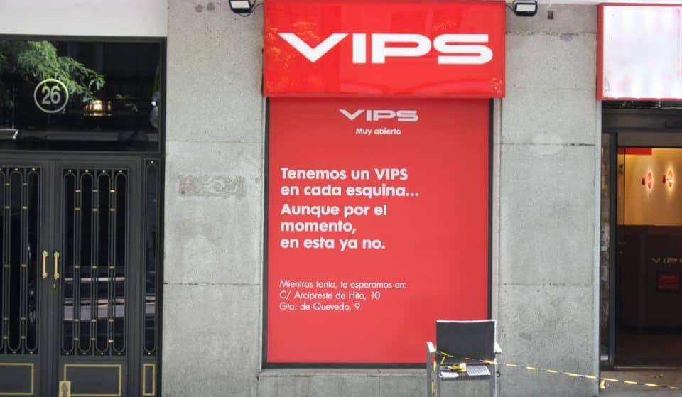 Cierra el VIPS de la calle Alberto Aguilera en Chamberí