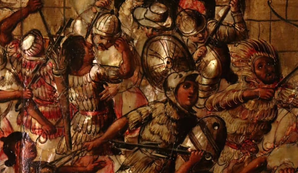 Hoy se inaugura en Madrid una exposición de cuadros hechos con láminas de nácar