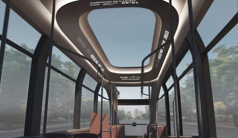 El primer autobús futurista de Madrid será completamente acristalado