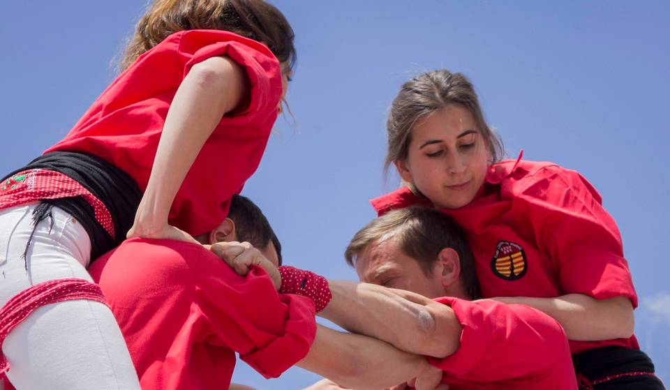 A group of ‘castellers’ will build a spectacular human tower in the heart of the city center
