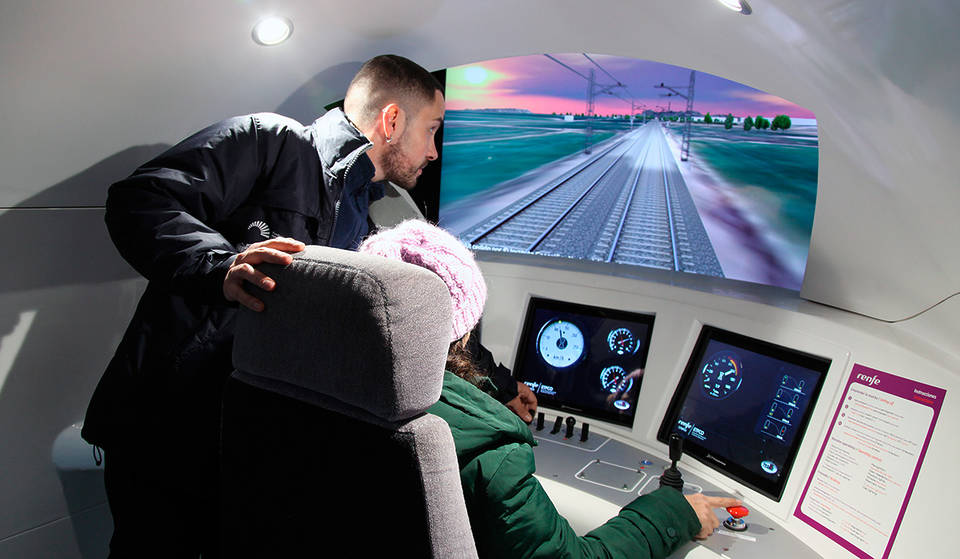 There is a museum in Madrid where you can drive a train