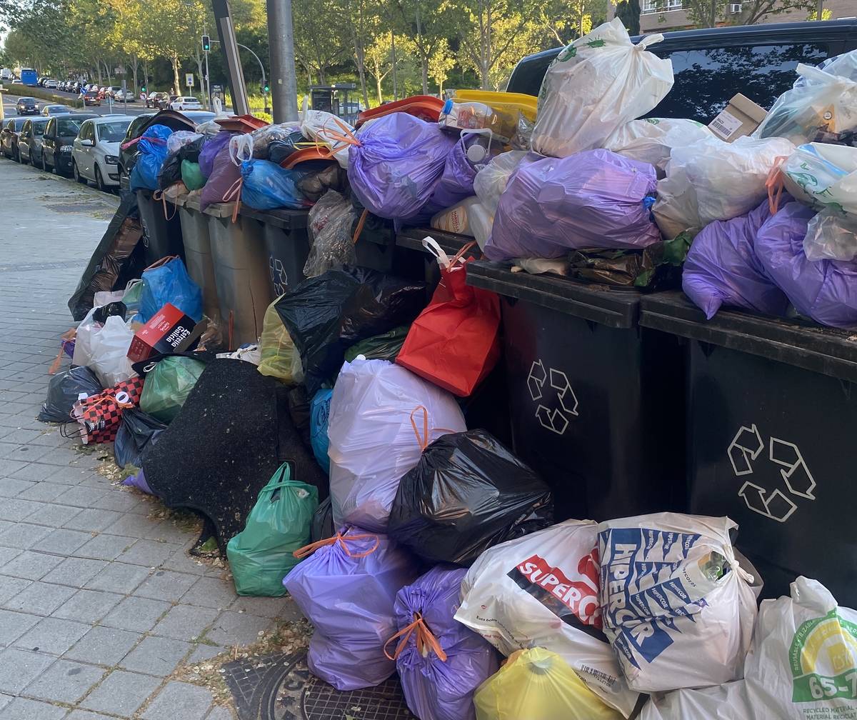la huelga de basuras más larga de la década en Madrid