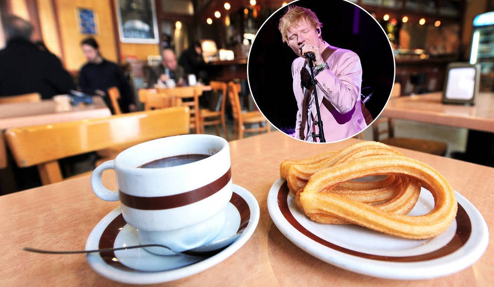 Ed Sheeran&#8217;s route in Madrid: from this famous churrería to a traditional monument