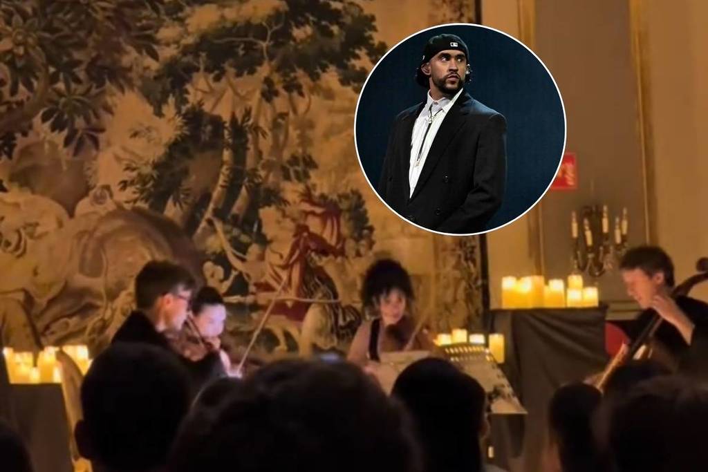 Foto von Bad Bunny und Screenshot der Veranstaltung, die in den Netzwerken widerhallte.