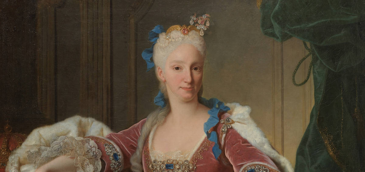 Detalle de Isabel Farnesio, reina de España, Jean Ranc. 1723. Óleo sobre lienzo, 144 x 115 cm. Museo del Prado