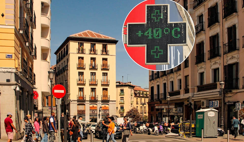 Madrid, en alerte canicule : voici les zones les plus touchées avec des températures allant jusqu&rsquo;à 40ºC.