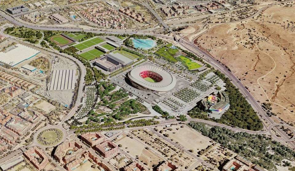 Madrid will have a new shopping mall next to the Metropolitano: Nike, Mango, Zara, cinemas&#8230; and opening for 2027