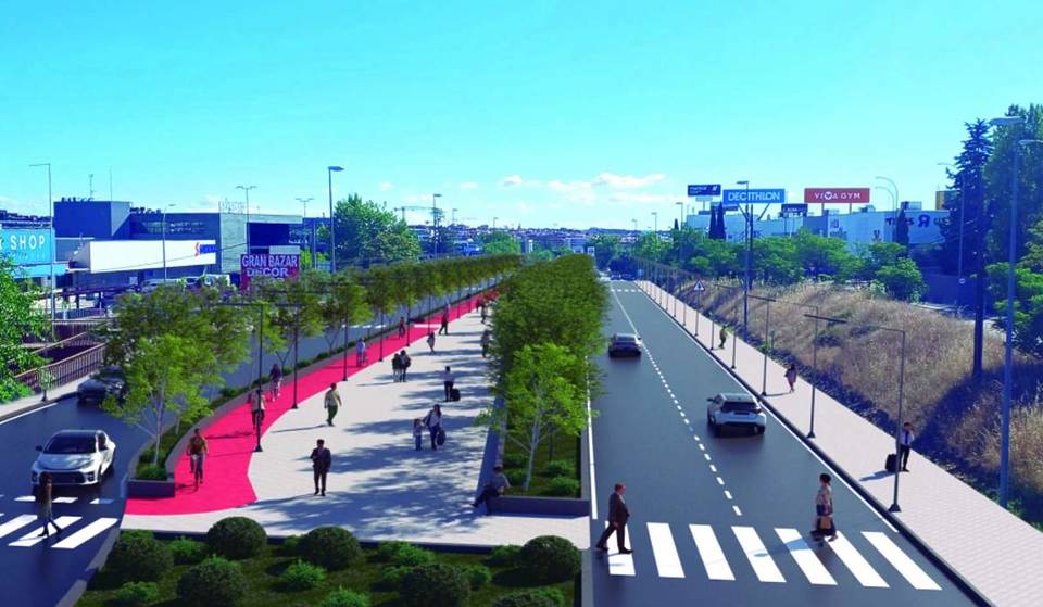 Alcobendas will be connected to Madrid on foot thanks to a boulevard: the new green corridor will have a playground, green areas and bike lane