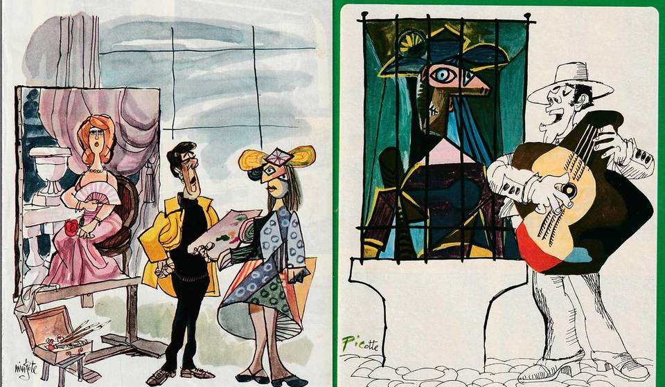 A reivindicação de Picasso na obra de Mingote: a faceta desconhecida do cartoonista que vem à luz nesta exposição gratuita
