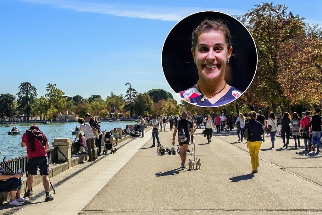 Giornata dello sport olimpico a El Retiro con Carolina Marin