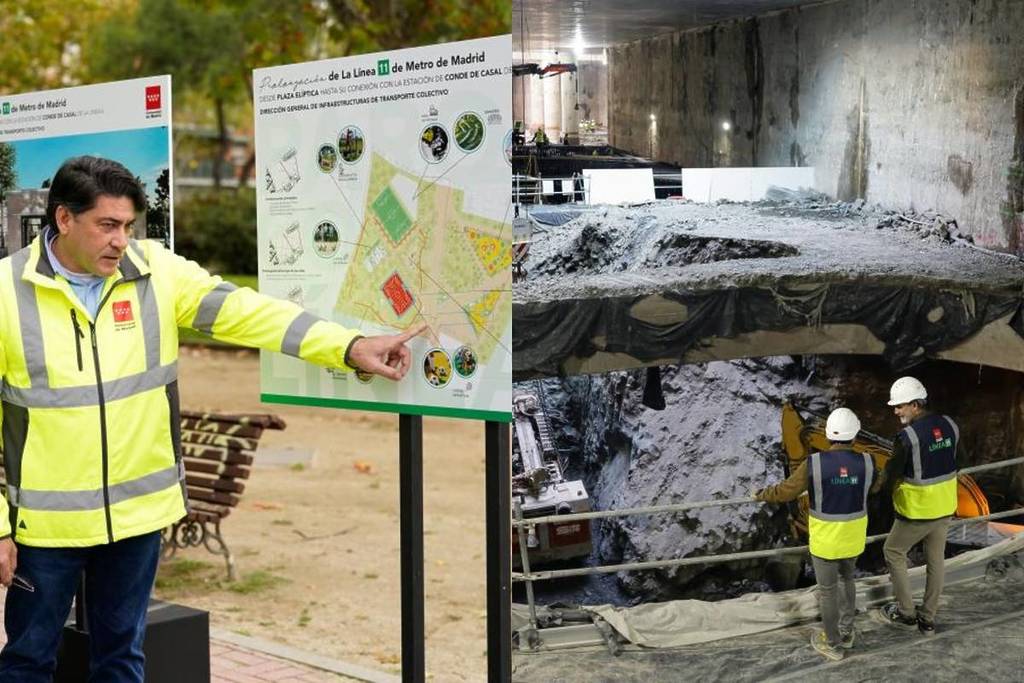 Neue U-Bahn-Station Madrid Río in Madrid Río