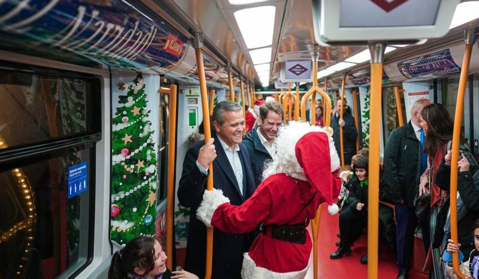 Pai Natal, concertos e luzes no Metro de Madrid: tudo sobre o Comboio de Natal que as crianças adoram