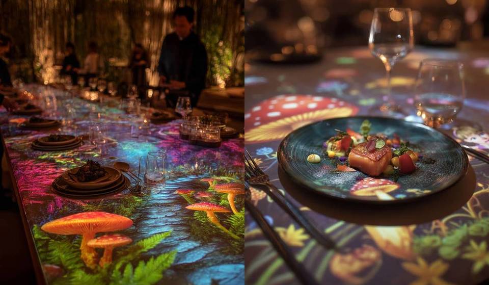 Le dîner immersif à Madrid qui vous transporte dans « Alice au pays des merveilles » grâce à la technologie de la cartographie vidéo : seulement deux dates confirmées
