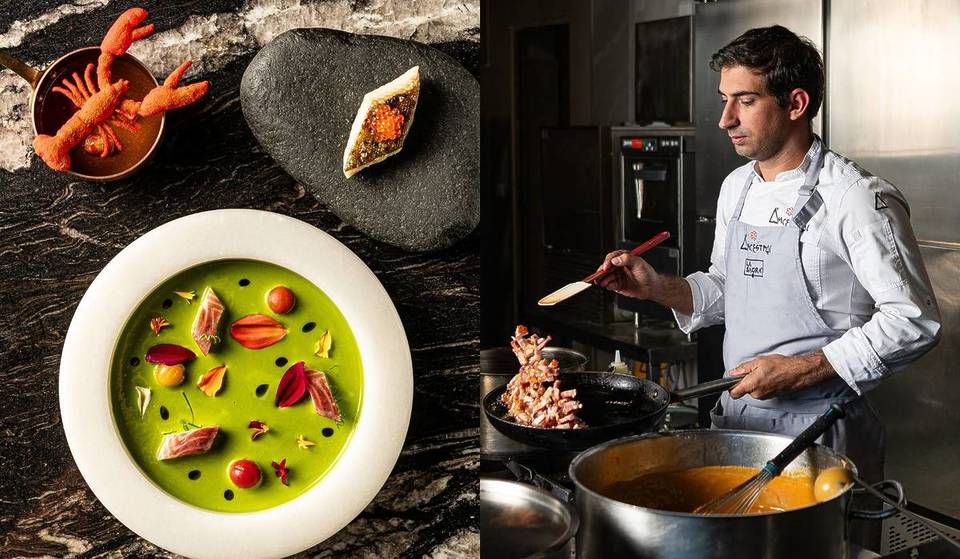 Víctor Infantes, the chef who just got a Michelin star, wants three and demonstrates it dish by dish with a unique menu for 100€.