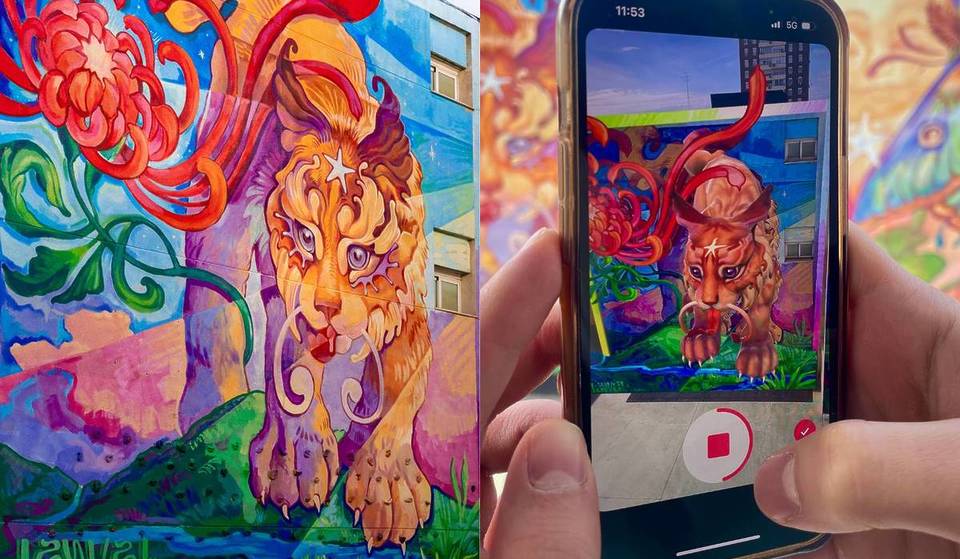 De icono de barrio a icono global: el espectacular mural interactivo pintado en un colegio de Madrid que está nominado al mejor del mundo