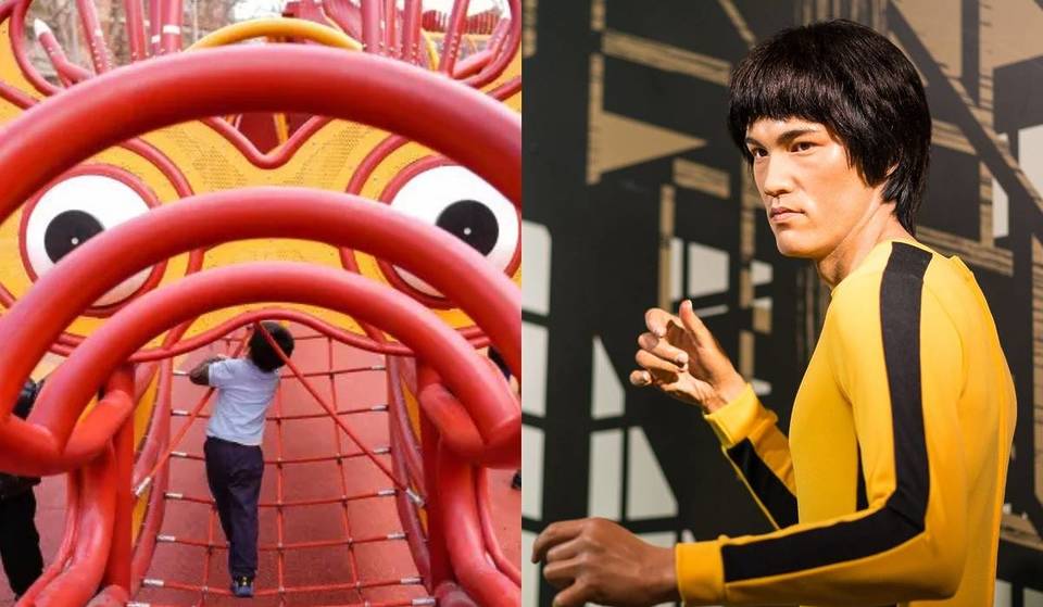 Um dragão gigante e frases de Bruce Lee: o novo passeio de Usera esconde pandas, carpas e plantas asiáticas