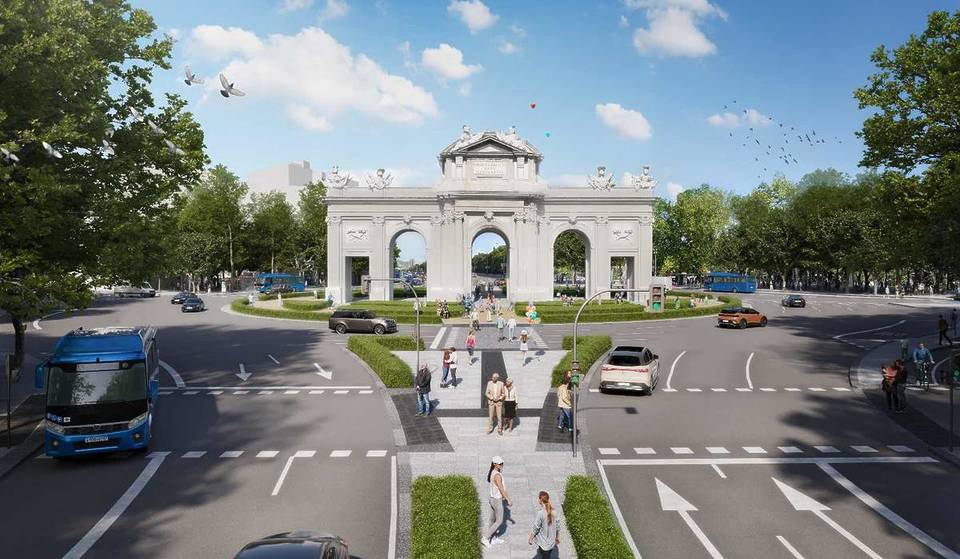 The biggest change in Madrid’s Paisaje de la Luz (Landscape of Light) in decades: double rows of trees and giant sidewalks for a key area of the city center.