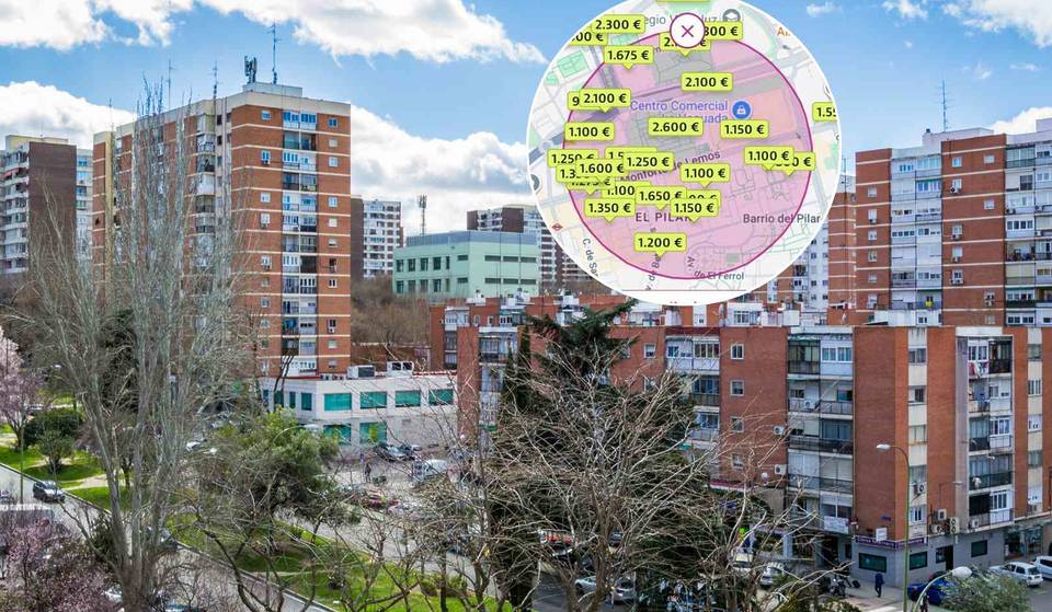 Il quartiere di Madrid con il calo più forte degli affitti a dicembre: meno 18% e appartamenti di 80 m2 a 1000 euro