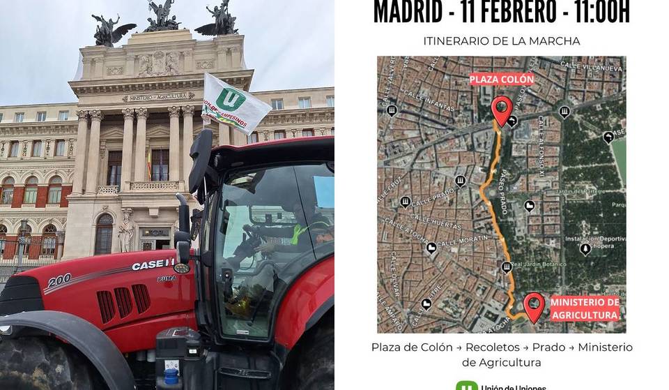 La DGT lance un avertissement concernant la manifestation de tracteurs à Madrid aujourd&rsquo;hui : carte des rues et des routes touchées par 500 tracteurs.