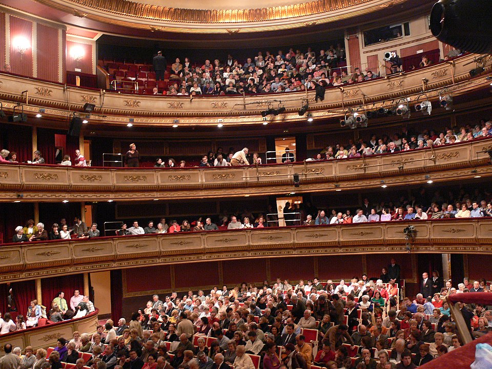 Interior do Teatro de la Zarzuela de Madrid