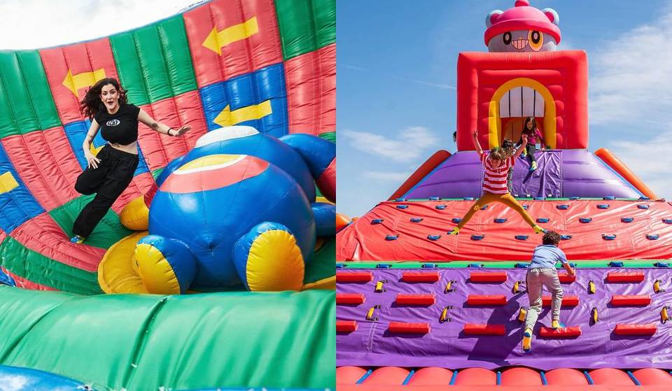 O maior parque inflável do mundo volta a Madrid: 4.000 metros de saltos, obstáculos e escorregas gigantes