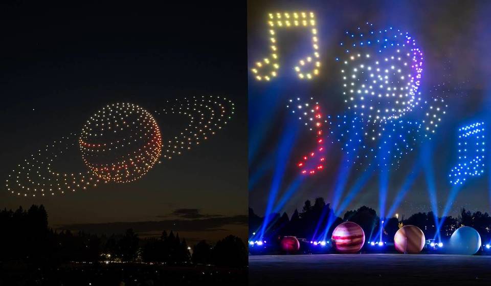 Só este fim de semana: um espetáculo de drones ambientado no espaço chega a Madrid