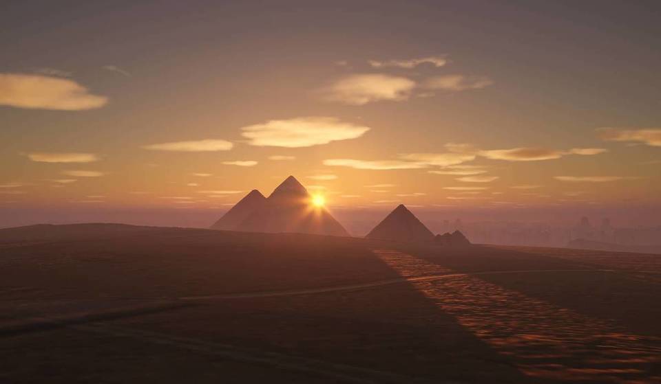 Von Nuevos Ministerios zur Großen Pyramide von Gizeh in nur wenigen Minuten: alles über „El Horizonte de Keops: eine Expedition durch das alte Ägypten“