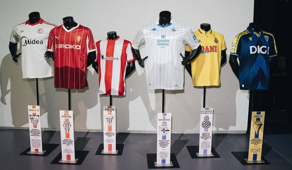 LALIGA remonte le temps lors de sa première Journée Rétro et, dans cette exposition, tu pourras voir tous les maillots des équipes participantes