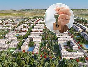 Das neue Viertel mit Einfamilienhäusern mit Garten und Grünflächen hat gerade Grundstücke zum Verkauf angeboten (es gibt mehr als 3.500 Wohnungen)
