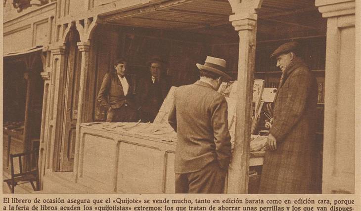 The 100 Years of Cuesta de Moyano, the focus of a free photo exhibition: to see it, you must visit a library