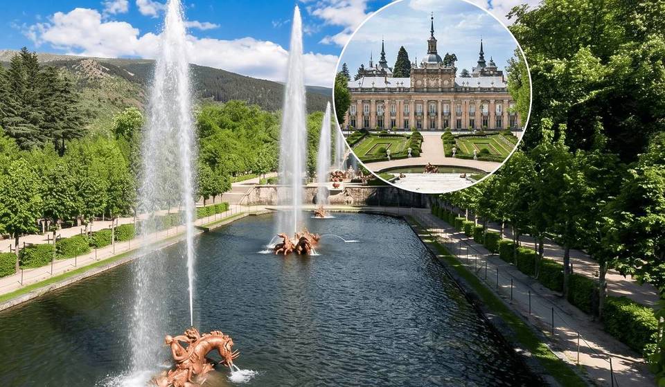A pouco mais de uma hora de Madrid: os espetáculos de água no palácio conhecido como o «Versalhes espanhol» arrasam com os seus jatos de 50 metros em fontes com 300 anos