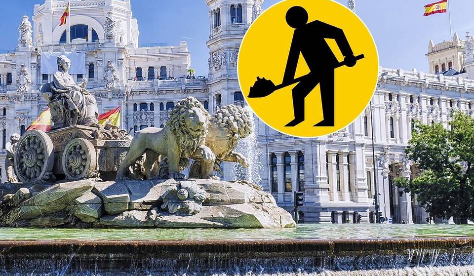 La Cibeles de Madrid, entre andamios: las obras para restaurar la fuente comenzarán en breve