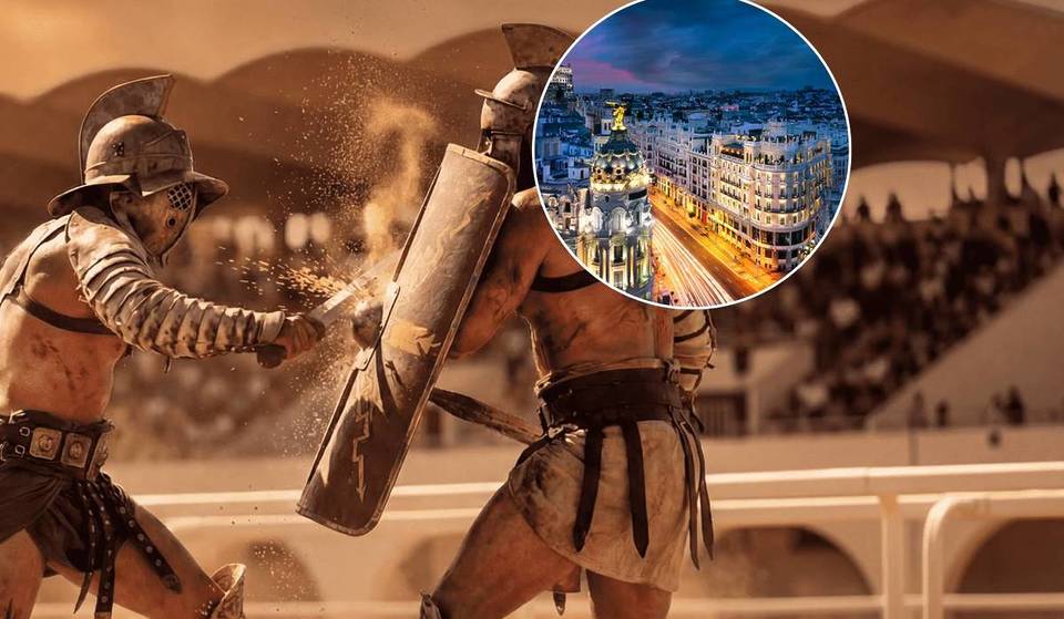 Solo durante cuatro días: por primera vez, Madrid transforma uno de sus monumentos en un Coliseo Romano donde habrá combates de gladiadores sobre la arena