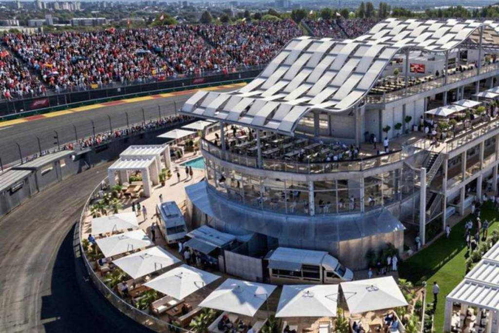 La Azotea, ein gastronomischer Bereich über der „La Monumental“ auf der F1-Rennstrecke in Madrid