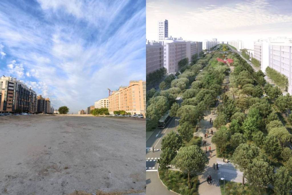 Madrid investiert 13,1 Millionen Euro, um die Gran Vía del Sureste in einen von Bäumen gesäumten Boulevard zu verwandeln