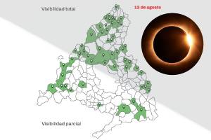 Eclipse solar total em Madrid: hora exata do eclipse, pontos de observação e faixa de visibilidade total