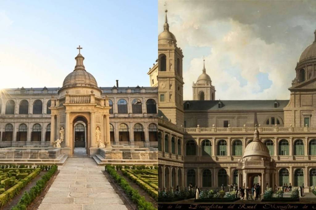 Patio of the Evangelists at the Royal Monastery of San Lorenzo de El Escorial