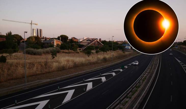 O eclipse solar pode trazer restrições na Serra de Madrid: pedem que se limite o acesso entre as 16h00 e as 22h00