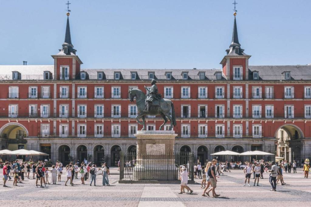 Ein heißer Tag in Madrid.