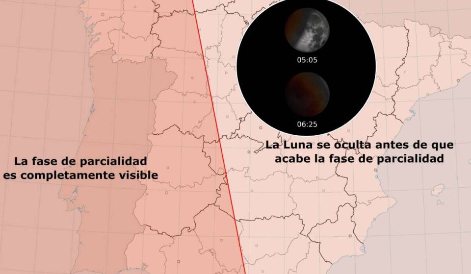 Une éclipse partielle de Lune sera visible cette semaine depuis tout Madrid : heure exacte et où regarder