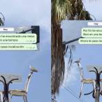 Outdoor seating on a streetlight in Madrid: video of the viral prank