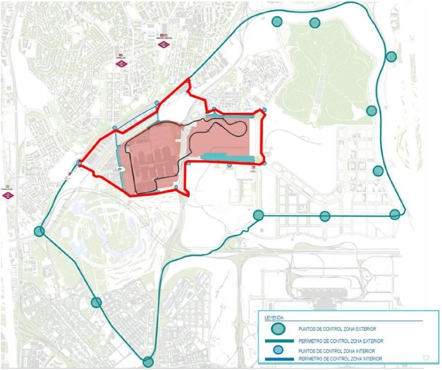 Medidas de mobilidade em Madrid de 11 a 13 de setembro de 2026