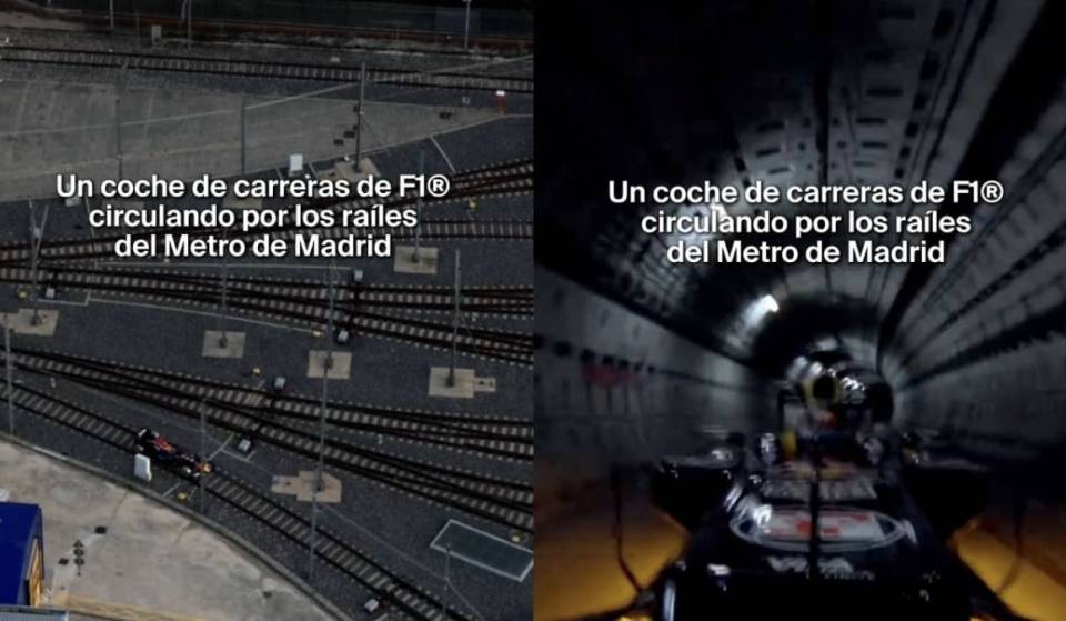 La Formule 1 de Red Bull parcourt le métro de Madrid en vidéo