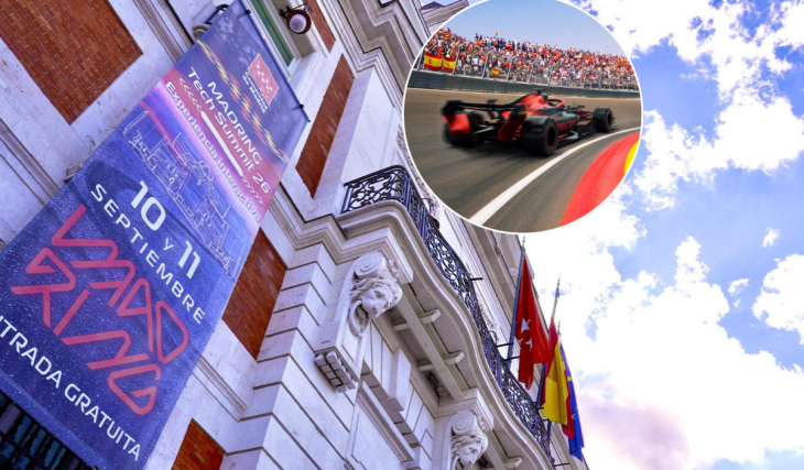Videomapping gratuito en la fachada de la Real Casa de Correos de Madrid por la F1®: pases, horarios y qué se verá en el espectáculo