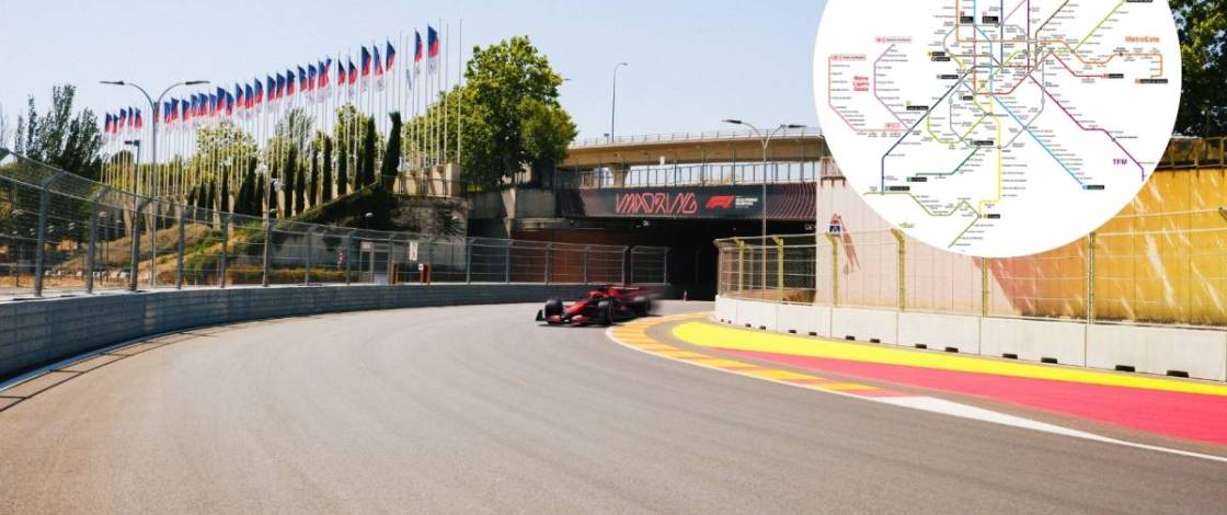Cómo llegar en metro a la F1® de Madrid: paradas cerca de MADRING, mejores líneas, rutas y lanzaderas disponibles