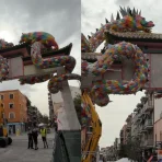 Vídeo do novo arco oriental de Okuda em Usera, Madrid