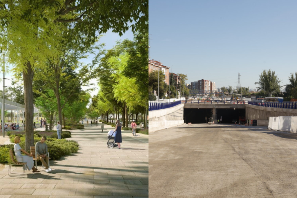 In 1968, the A-5 divided several neighborhoods in Madrid; 58 years later, construction is beginning on a green corridor above it