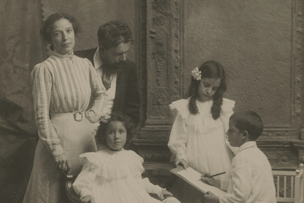 La famiglia Sorolla, ritratta nel 1900.